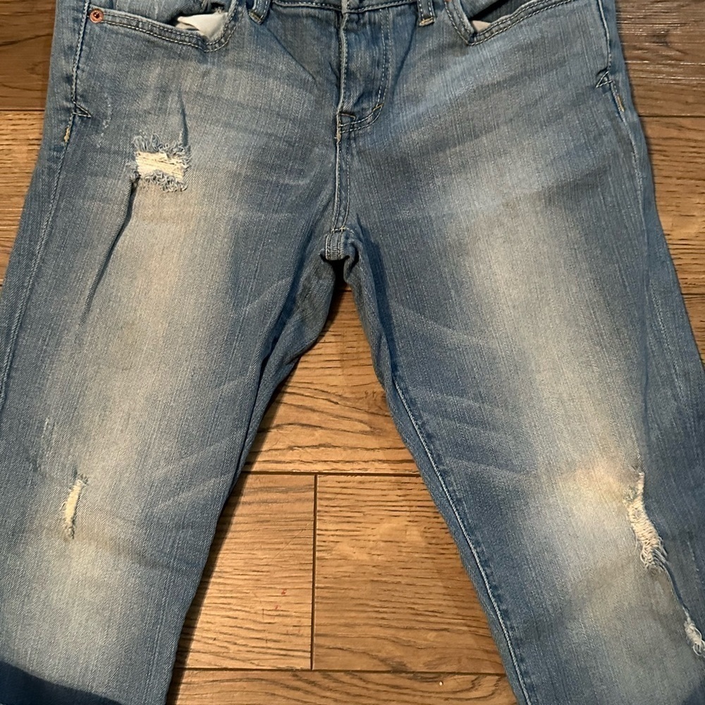 Aeropostale Bayla skinny crop jeans women’s size 4 distressed - Picture 4 of 5